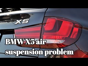 BMW X5 air suspension problem , air compressor problem and it's repair .