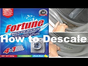How to descale Washing Machine with Fortune Multi-Use Descaler Powder For Washing Machine