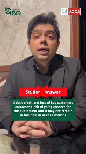 Audit Tidbits by BQ, FCA, FCCA, Gold Medalist Going concern - Audit Risk drafting #AuditTidbits #AuditRisk #GoingConcern #ISA570 #AuditingConcepts #CAStudents #ACCAStudents #FCA #FCCA #AuditLearning #ProfessionalAuditor #AccountingEducation #ExamPreparation #PracticalAuditing | Learn with Bilal Qureshi