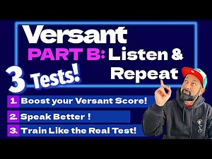 Boost Your Versant Score! Part B Listen & Repeat Practice