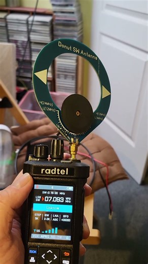 Radtel and Donut antenna on 40 meter band