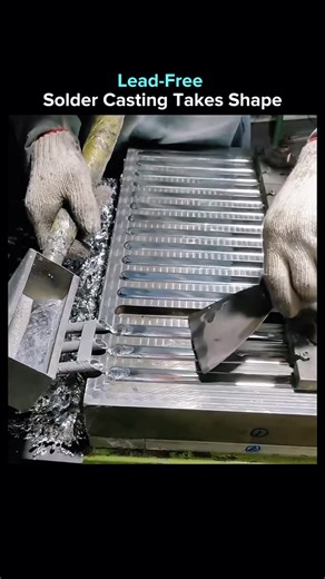 AI. Tech. The next evolution. on Instagram: "Lead-free solder casting is reshaping one of the most overlooked parts of electronics manufacturing. The process replaces traditional lead-based alloys with safer, high-performance alternatives that maintain strength, conductivity, and durability under demanding thermal conditions. It’s a small shift with big implications. Every circuit board, every joint, they all depend on this. The move toward lead-free production isn’t just about safety; it’s also