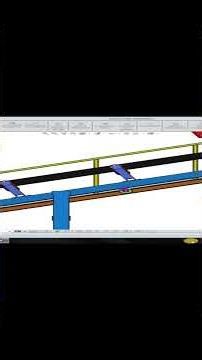 A belt conveyor 3d solidworks