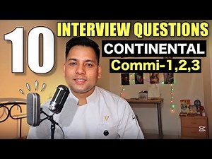 10 Interview Questions for continental commi-1,2,3 || Prepare your chef interview