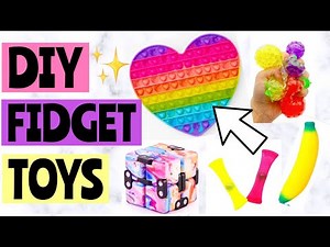 10 DIY Fidget Toys! DIY POP IT fidgets & more | How to make fidget toys! Viral TikTok Fidget Toys