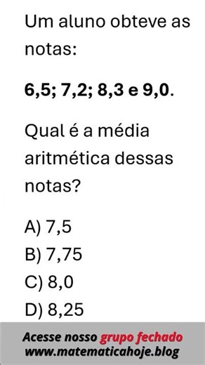 Média Aritmética Como calcular passo a passo com números decimais