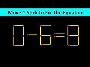 Improve IQ - Fix The Equation #matchstickpuzzle #simplylogical