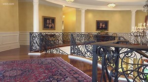 The DeBusk Mansion, biggest house in Knox County, has 48 rooms with historic harp and chess set of gold and silver