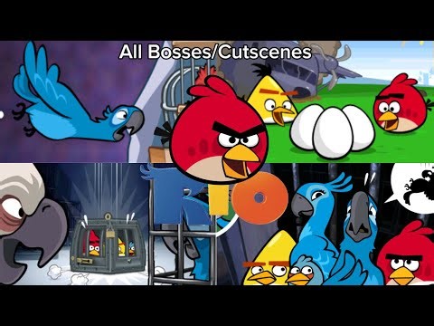 Angry Birds Rio - All Bosses and Cutscenes (v1.4.2)