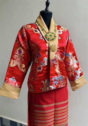 Explore Custom Tibetan Attire - Tegu Set Available