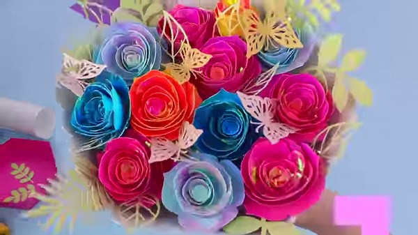 7.4K views · 239 reactions | What is everyone making for valentine days? Here are my paper flowers. It's easy to make, absolutely beautiful. Materialshttps://amzn.to/3vEsBnf #htvront #diyprojects #valentinesdecor #valentinesgift #cricut #cricutmade #cricutcrafts #cricutcreations #cricutuk #papercraft #makeitwithmichaels #cardstock #giftideas #diypaperflowers #valentinesdiy | HTVRONT | Facebook