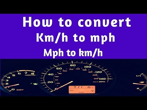 How to convert kilometer per hour to miles per hour or miles per hour to kilometer per hour