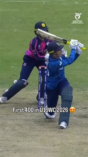 ICC | Sebastian Morgan sends it flying past the boundary to polish off the highest scoring innings of #U19WorldCup 2026 for England at 404 runs... | Instagram