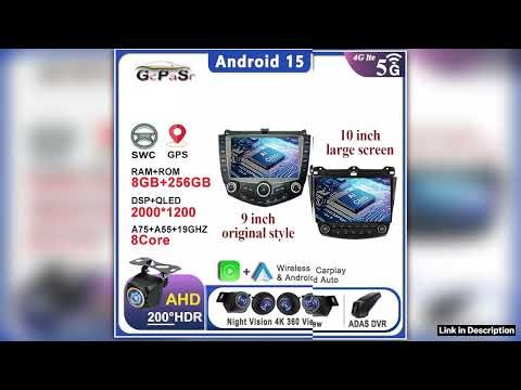 Android 15 For Honda Accord 7 2003 2004 2005 2006 2007 Car Radio Multimedia Video Player