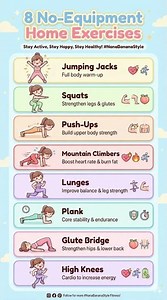 8 No-Equipment Home Exercises