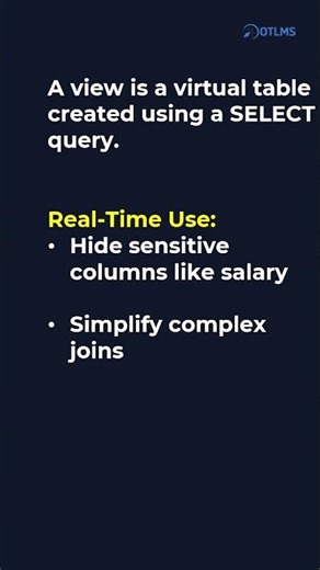 Oracle SQL PLSQL interview- VIEW