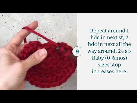 Crochet Chunky Beanie Pattern | How to Crochet a Top Down Hat