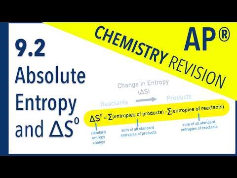 AP Chemistry 9.2 – Absolute Entropy and Entropy Change | Revision Video #apchemistry