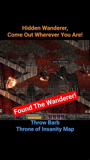 HE WAS HIDING! 🕵️‍♂️ Dark Wanderer Spawn #2 vs. Throw Barb #projectdiablo2 #shorts