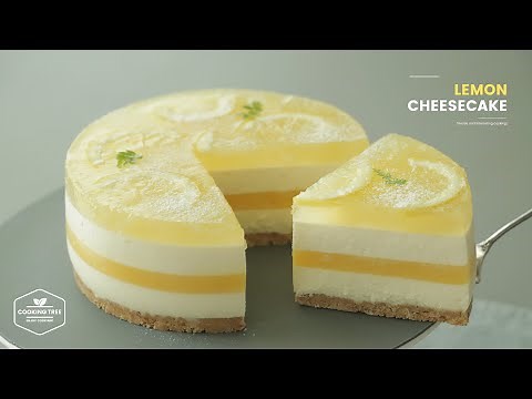 노오븐~ 레몬 치즈케이크 만들기 : No-Bake Lemon Cheesecake Recipe | Cooking tree