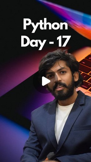 Dodagatta Nihar on Instagram: "Python Day-17❤️‍🔥 . . . . #python #telugumemes #learningisfun #learnpython #coder #programming #codinglife #development #pythoncode #learntocode #learnintelugu #teachingintelugu #30daysofcode"
