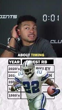 Best RB in each decade 👀 #nfl