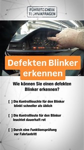 25K views · 234 reactions | Führerschein-Technikfragen #4 - wie erkennt man einen defekten Blinker?  #Autodoktoren #dieautodoktoren #autodocs #autodoktor #docs #parsch #faul #auto #automobil #kfz #kfzler #mechaniker #werkstatt #kfzwerkstatt #car #service #reparatur #reparieren #car #repair #carparts #führerschein #technikfragen #lernen #theorie #theorieprüfung #blinker | Die Autodoktoren | Facebook