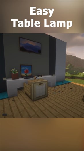 This Minecraft Desk Lamp Looks TOO Real 🤯💡 | Easy Build