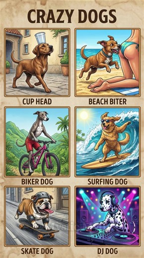 CRAZY DOGS 🐶 Funniest Dog Moments That Match The Illustrations!