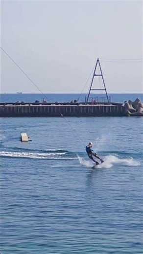 WORLD CRAZIEST STUNT ON WAKEBOARD and fall 😀 #wakeboard