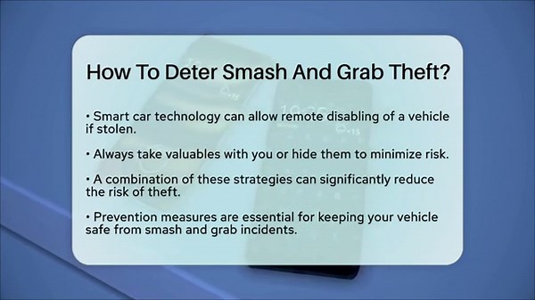 How To Deter Smash And Grab Theft? - Talking Tech Trends