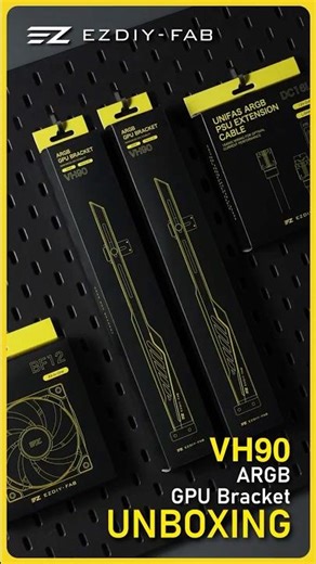 Unboxing the EZDIY-FAB VH90 ARGB GPU Bracket #ezdiyfab #shorts