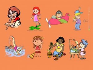 Action Words: Spelling and Grammar #1 (typing)