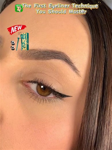 The First Eyeliner Technique You Should Master.#eyeliner #eyelinertutorial #eyelinerhacks #tutorialmakeup #eyelinerforhoodedeyes #tiktokshop #fyp #ENMALL #tiktokmademebuyit #easytouse #lintballsremover