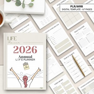 Annual Life Planner 2026 | All-in-one Digital Planner | Year at Glance | Daily Weekly, Monthly, Yearly Planner | Budget, Goal, Habit Tracker - Etsy