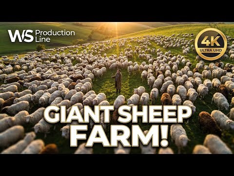 Inside a Giant Sheep Farm You Won’t Believe | Thousands of Sheep Farming Documentary