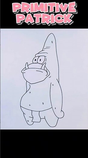 Primitive Patrick Drawing in 8 Seconds! ⚡✏️
