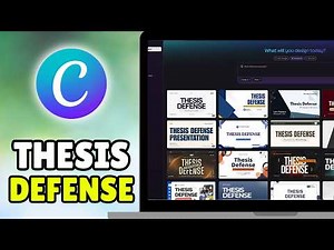 How To Make Thesis Defense Presentation In Canva (2026) - Full Guide
