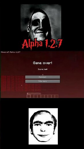 Minecraft alpha 1.2.7?! creepypasta 💀😰 #minecraftcreepypasta "If you see this its already too late".