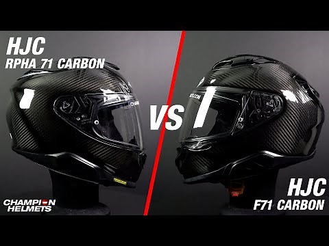 HJC RPHA 71 Carbon Versus HJC F71 Carbon - ChampionHelmets.com