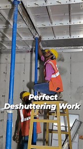 First Slab Deshuttering #construction #civil #steel #building #mivan #shuttering #reinforcement | Nintu Majumder