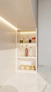 34K views · 215 reactions | Design your kitchen this way for a better everyday experience! ✨ Smart layout, custom storage, and clean modern style. | Decoration Courses | Facebook