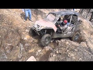 Kawasaki Teryx vs Polaris 800 RZR and 900 XP on Devils Elbow in Windrock