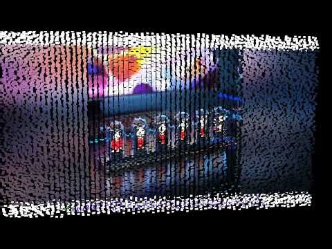 RGB Glow Tube Clock DIY LED Electronic Nightlights Silent Table lamp Digital Watch Decoration for Ho