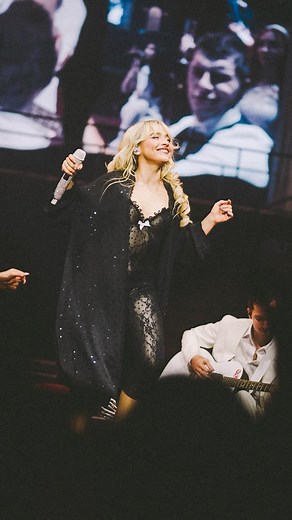 Team Sabrina on Instagram: "catsuits and ruffles and sparkles oh my! go behind the scenes of sabrina’s #shortnsweettour wardrobe with @voguemagazine at the link in stories! 💋"