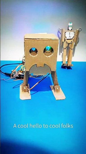 diy | Make robot with arduino and cardboard #arduino #diy #handmade #arduinoproject
