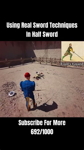Using Real Sword Techniques: Fool's Guard | Half Sword Playtest