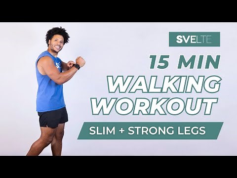 15 Min Walking Workout | Slim & Strong Legs | Beginner Friendly, No Equipment | At Home