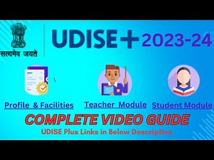 UDISE PLUS 2023-24 Complete User Guide