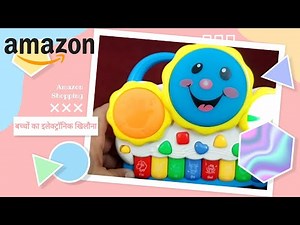 Kid's Toy-Electronic Keyboard Piano & Drums:Review & Sound Demo |Amazon India Shopping |English Subs